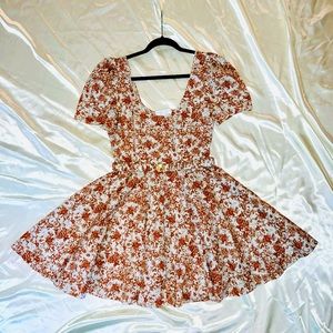 Caroline Constas Nia Dress in Rust